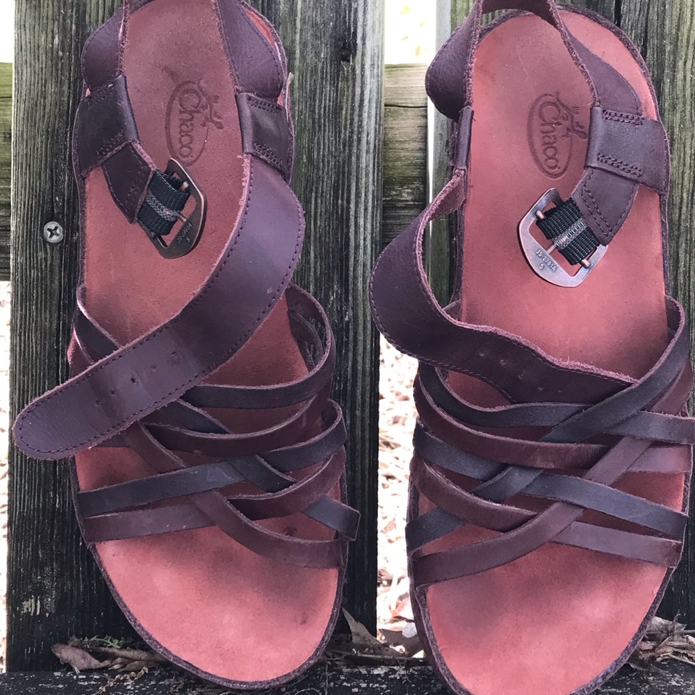 Chaco Leather Fallon Sandals in Java